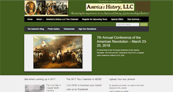 Desktop Screenshot of americashistoryllc.com
